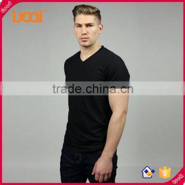 Custom V-neck T-shirt Cheap Mens Bulk t Shirt Logo Printed photo-4