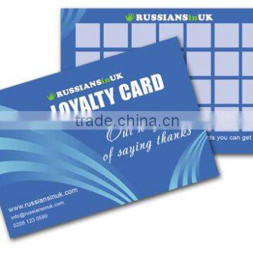 cheap customised point card wholesale