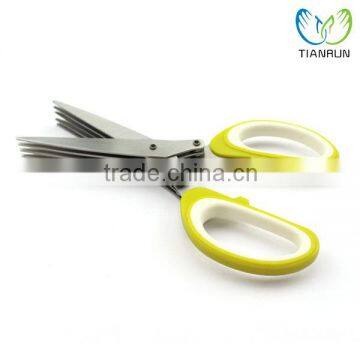 5-blades Herb Scissors- Premium Kitchen Shears with 5 Stainless Steel Blades