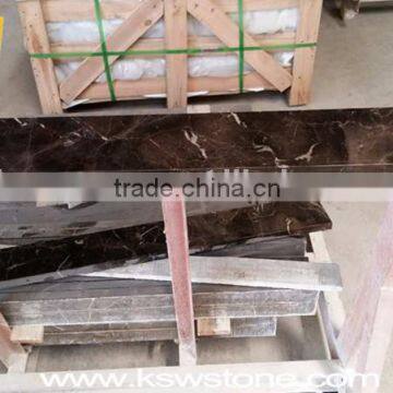 Dark Emperador Brown Marble Flooring Border Design Marble Tile photo-6