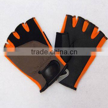 Custom fingerless neoprene Fishing gloves