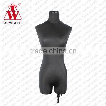 Cheap lady upper half body fiberglass display realistic mannequin