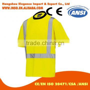 hi-vis safety orange long sleeve shirts ansi short sleeves reflective safety t-shirt