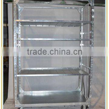 high quality metal mobile trolley with wheels