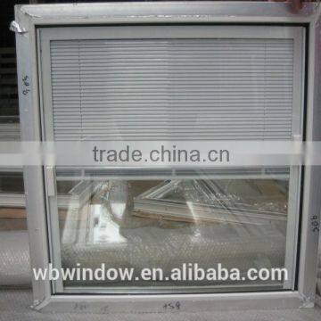 Aluminum Blind Inside PVC Double Glass Window,double Glazed Windows With Blinds photo-3