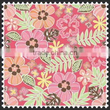 100% Polyester Flower Print Taffeta Fabric photo-2