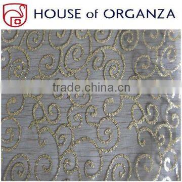 Organza Bronzing Fabric for Holiday Decoration