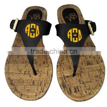 Personalized Alpha Xi Delta Monogram Natalie Sandals