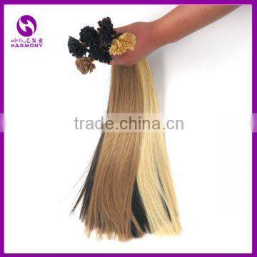 OEM 100% Mini Tip Pre Bonded Keratin Russian Human Hair Extensions Keratin Bond U Flat V Tip U Nail Tip Human Hair Extensions photo-6