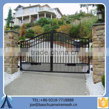 Removable Faux Black Sliding Gate For Garden Factory