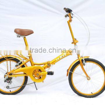 Lightweight Aluminum Frame Foldable Bicycle with Quick-Release Folding and Integrated Safety Mechanism KB-F1643