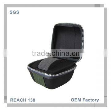 Fabric +EVA Waterproof Customized Watch Case in EVA Foam With Zipper for Single Watch photo-2