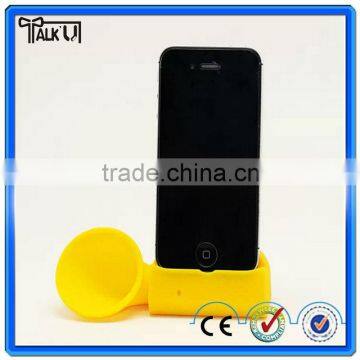 Silicone horn speaker for samsung galaxy s3/Silicone mobile phone speakers