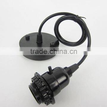 E26 Bakelite Hanging Lamp With Metal Ceiling Rose photo-2