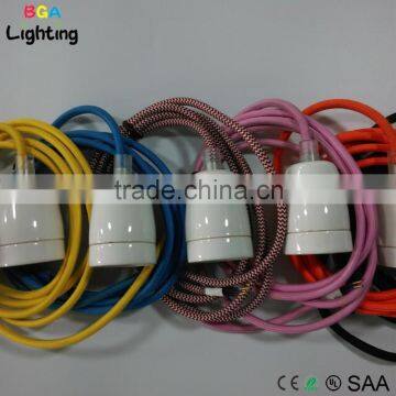 E27 Porcelain Ceiling Light, Ceramic Haning Lamp with Ceramic Socket