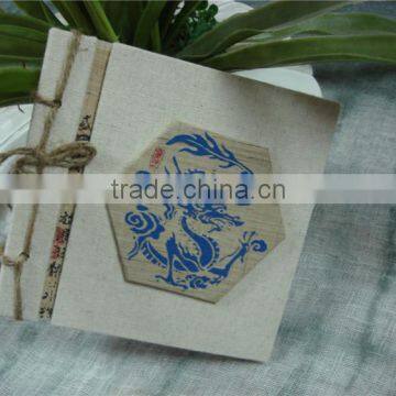 Blue And White printing ramie handmade notebook