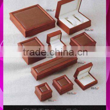 handmade wooden antique jewelry box with pu decoration