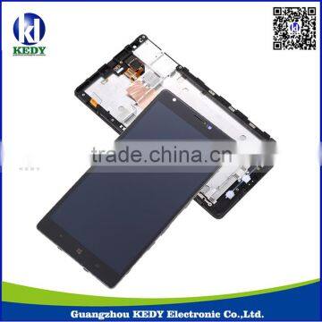 Full LCD Display Screen with Bezel Frame,Original LCD Display Replacement for Nokia Lumia 1520