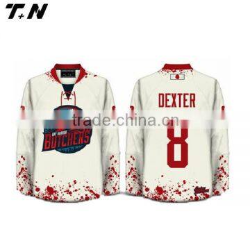 cheap team canada sublimated ice hockey jersey custom with embroidery