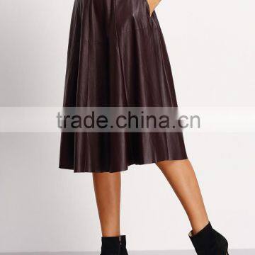 Guangzhou Wholesale Women Custom PU SKIRT