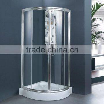 Corner Glass Quadrant Shower enclosure room with lowe tray Y603