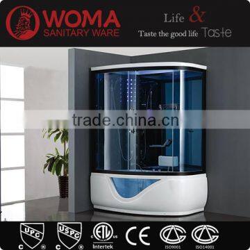 Foshan hydro spa sauna steam room with jet massage shower tub