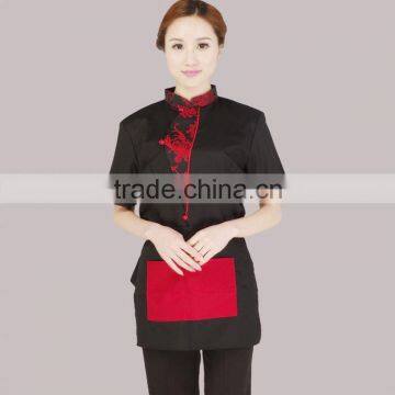 China factory of restaurant hotel uniforms new design custom made hotel staff uniform high quality and cheap price