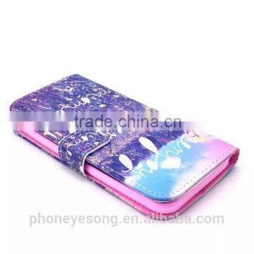 PU Printed Back Cell Phone Case For HTC M9