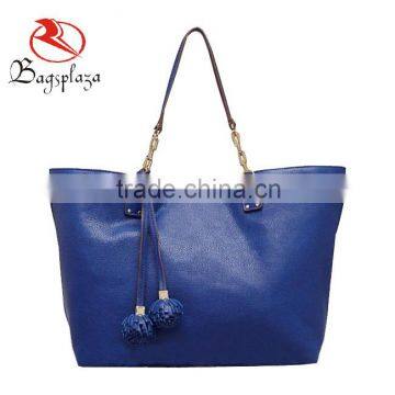 Nice Blue Genuine Leather Tota bag,Fashion Soft Women Handbag