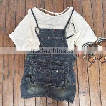 2015 japanese style sexy girls summer loose denim casual short skirt