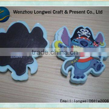 2d monster shaped pvc cheap fridge magnets/fridge magnet pen holder/writable fridge magnet