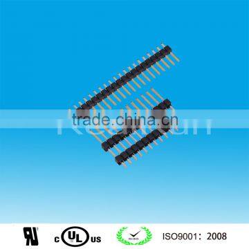 China Connector 2.54mm Pitch Double layer Single Row DIP Pin Header