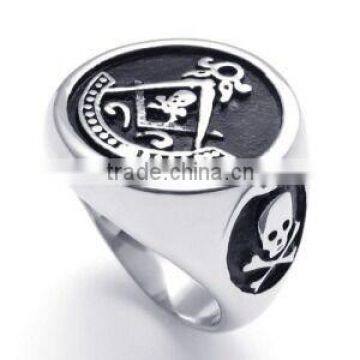 Top quality silver masonic rings zinc alloy masonic rings