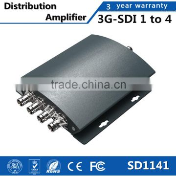 Professional Broadcast 3G-SDI 1 to 4 Distribution Amplifier With Re-Clocking Function