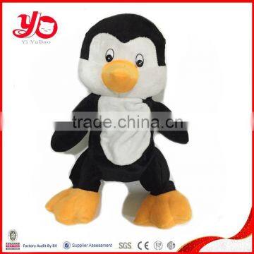 mix size stuffed penguin shape hand puppet plush toy