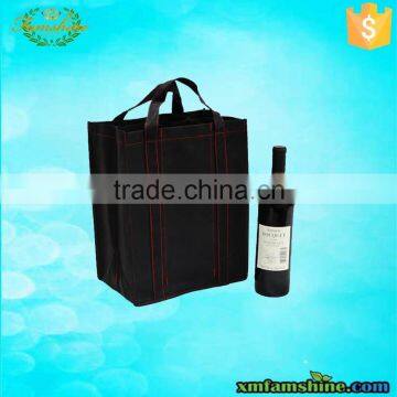 promotional cheap non woven wine bottle bag