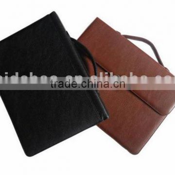 Top quality genuine leather fireproof briefcase