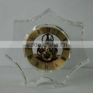 Crystal Glass Desk Clock Decoration Table Clock