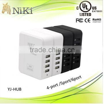 Best usb charging hub with high quality fashionable design multi port charger