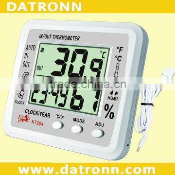 Indoor outdoor digital thermometer with sensor KT204