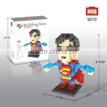 Hot sale hero figure plastic educational building blocks wholesale toys