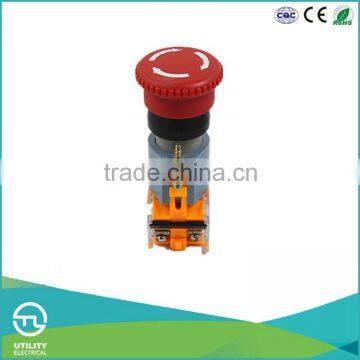 UTL New Hot Products Press To Lock Twist Mushroom Waterproof Push Button Switch photo-3