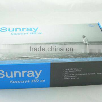 Sunray 4 HD se With A8P sim card and Triple tuner DVB-S/C/T with Wifi in stock