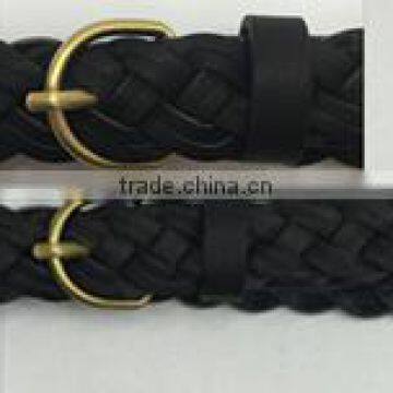 Leather tie belts ladies fashion big wide belts