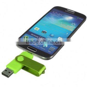 32GB OTG 3.0 USB Flash Drive 2-in-1 USB Port Silver For OTG-enabled Android Smartphones Tablets Computers