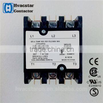 Air Conditioning Contactor Parts 75Amp 3 Poles 208V220V240V Dp AC Contactors