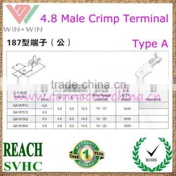 4.8 male Crimp Terminal Type A