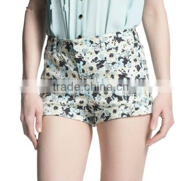 sexy cheap design smart casual cargo denim pants custom womens shorts