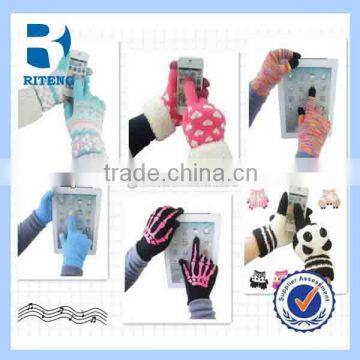 China  Electronic Accessory Finger touch gloves for iPhone/Tablet PC/ATM devices Made in China