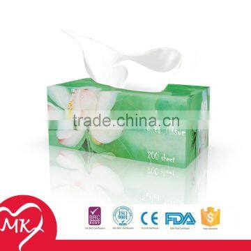 High absorption custom small box packaging facial tissue 3 ply toilet paper